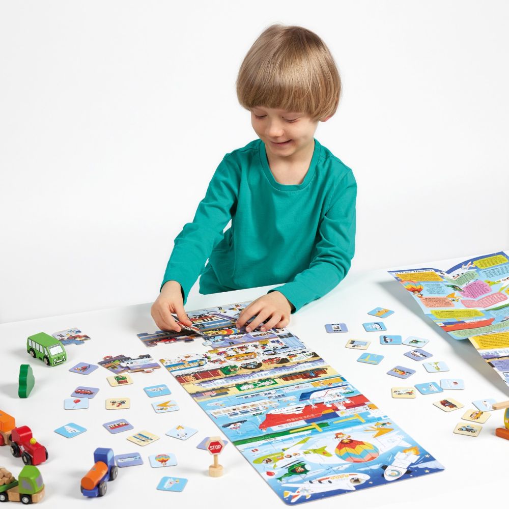 Puzzle Banana Panda, Transport, 60 piese