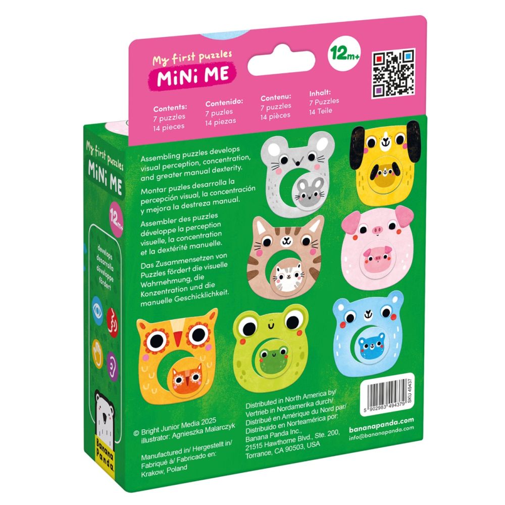Primul meu puzzle, Banana Panda, Mini Me, 14 piese