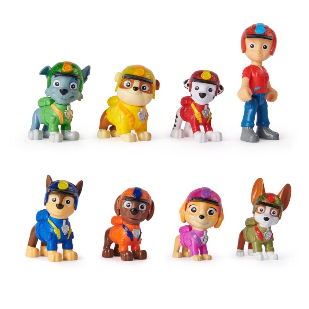 Set 8 figurine, Paw Patrol, Jungle Pups 
