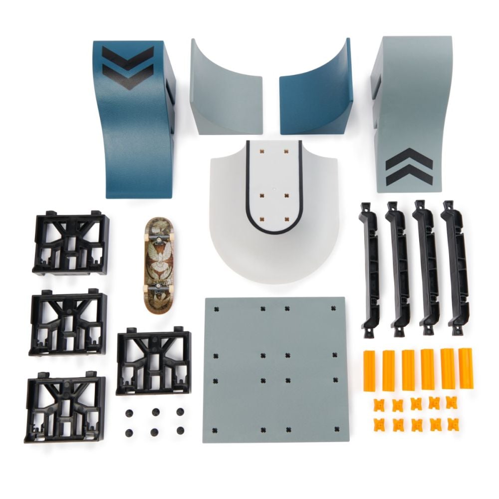 Set mini skateboard cu rampa, Tech Deck, Speedway Hop, 20144256