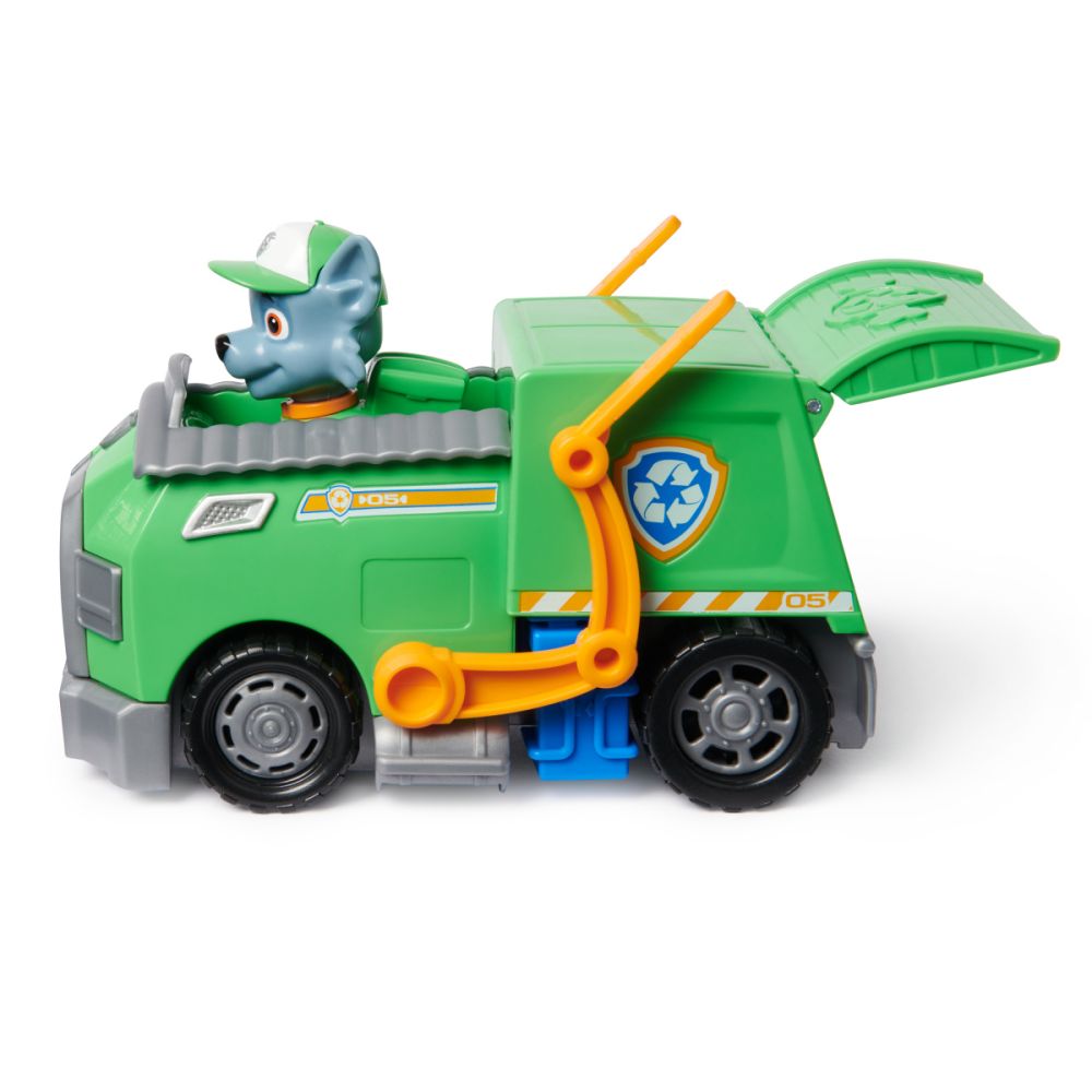 Masinuta cu figurina Paw Patrol, Camionul de gunoi al lui Rocky, 20144470