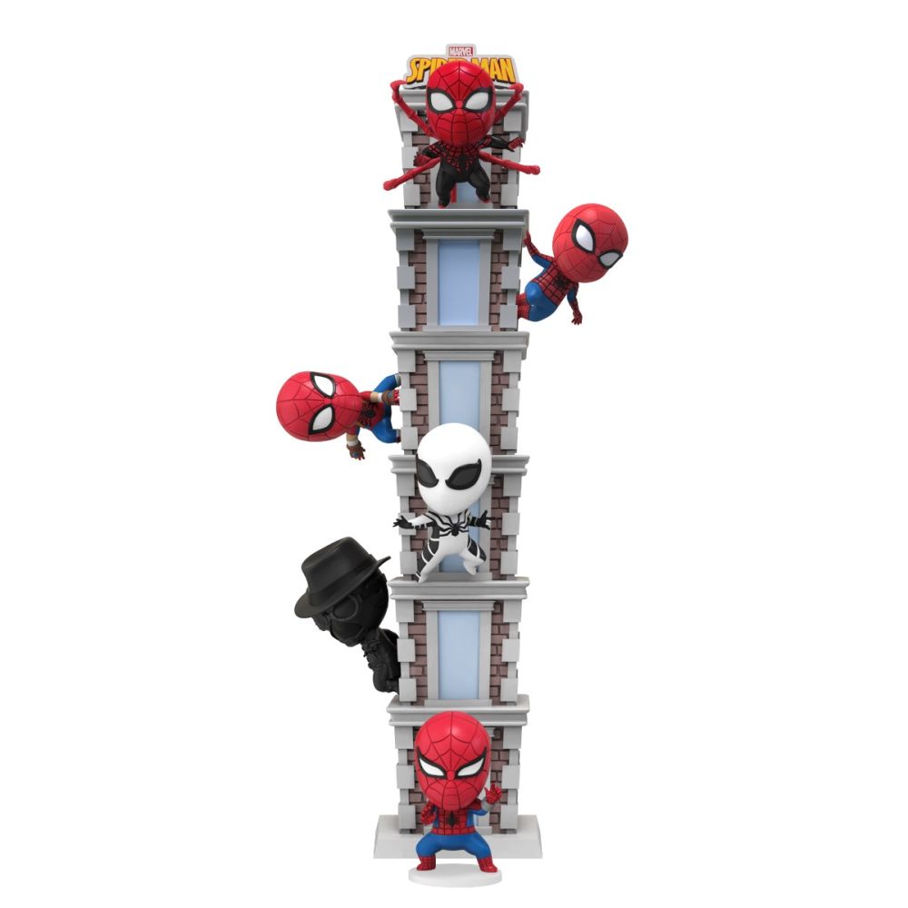 Mini figurina cu turn, Yume, Spider-Man Tower Series, Hero Box