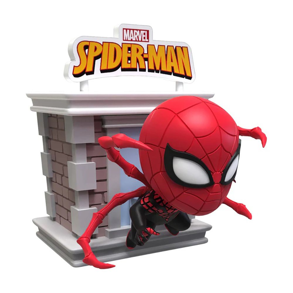 Mini figurina cu turn, Yume, Spider-Man Tower Series, Hero Box