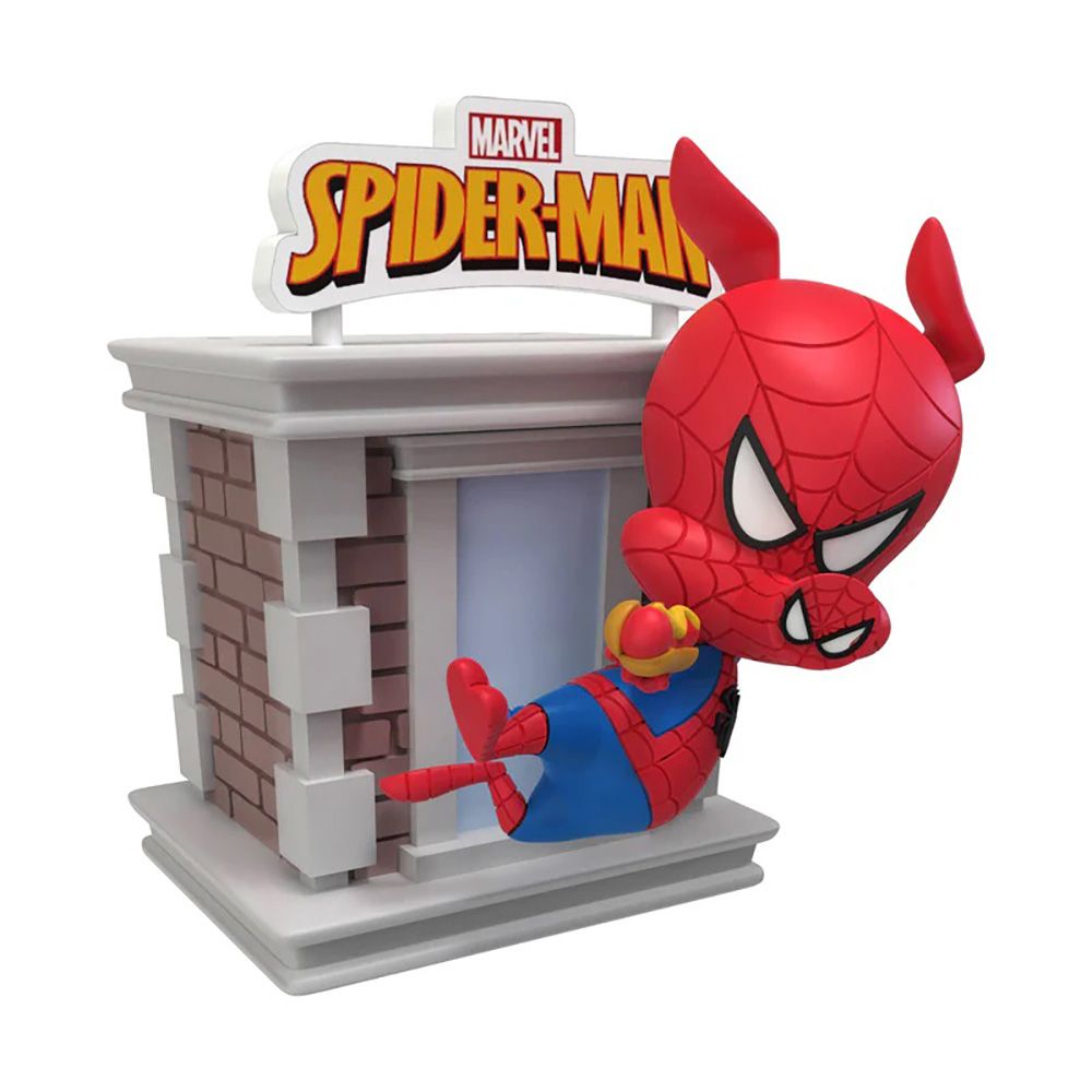 Mini figurina cu turn, Yume, Spider-Man Tower Series, Hero Box