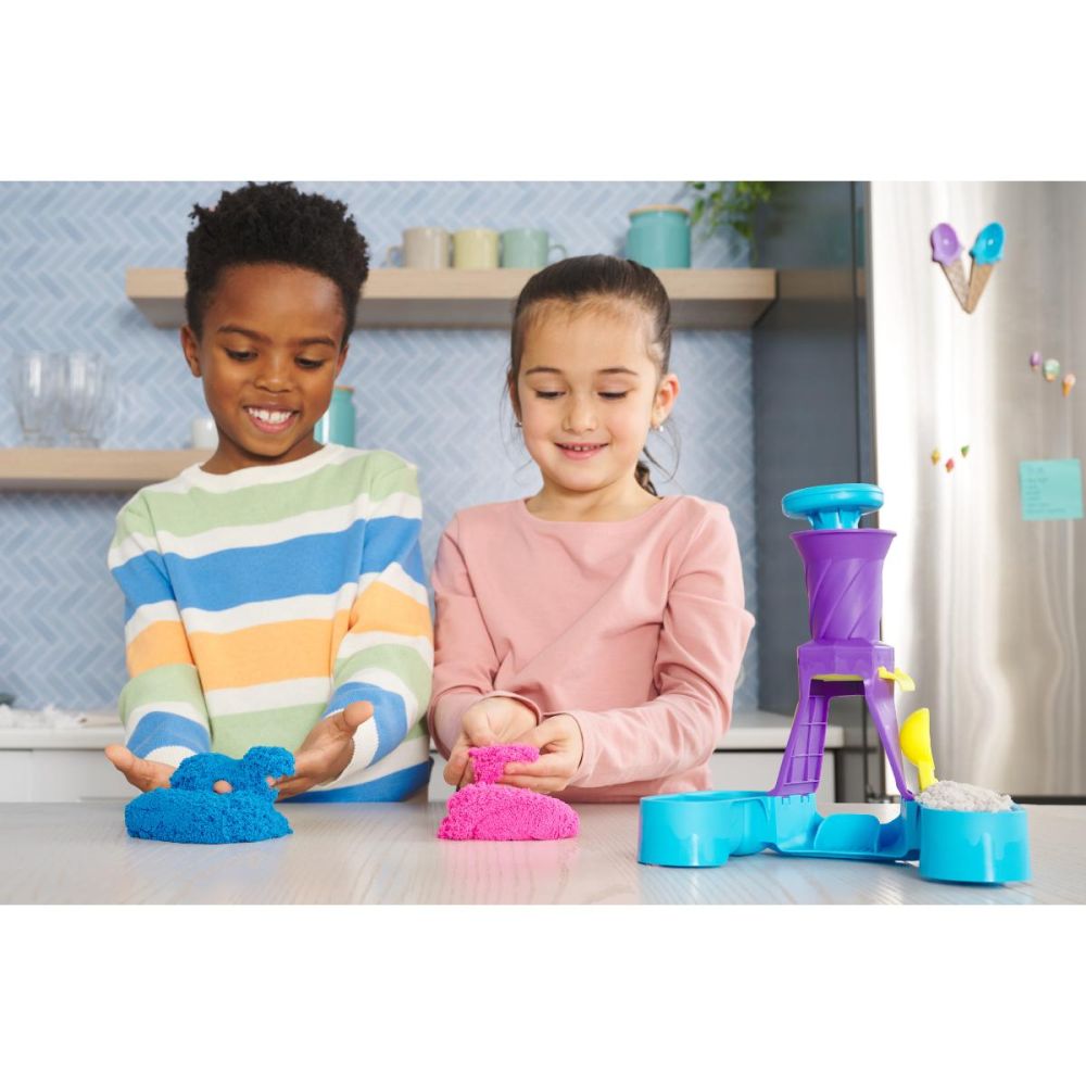 Set de joaca cu nisip, Kinetic Sand, Aparatul de inghetata, 20144685