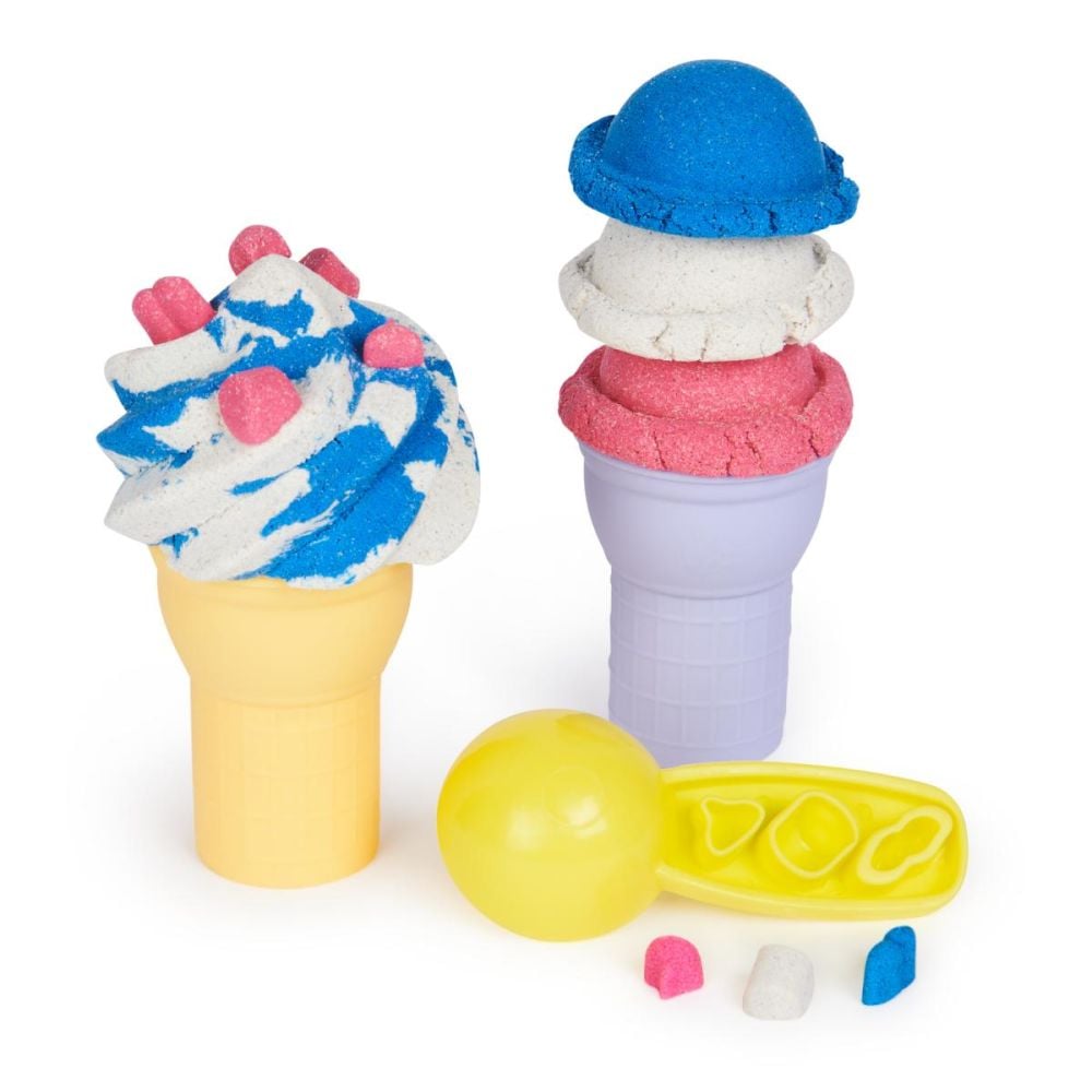 Set de joaca cu nisip, Kinetic Sand, Aparatul de inghetata, 20144685