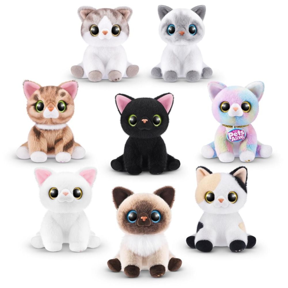 Jucarie de plus interactiva, Pets Alive, Smitten Kittens