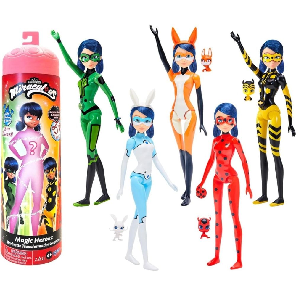 Papusa surpriza, Miraculous, Marinette, Magic Heroez