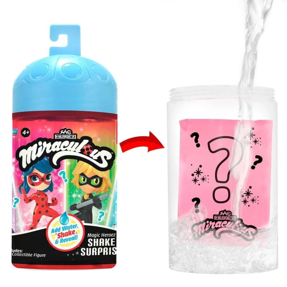 Figurina surpriza, Miraculous, Magic Heroez Chibi, Shake Surprise