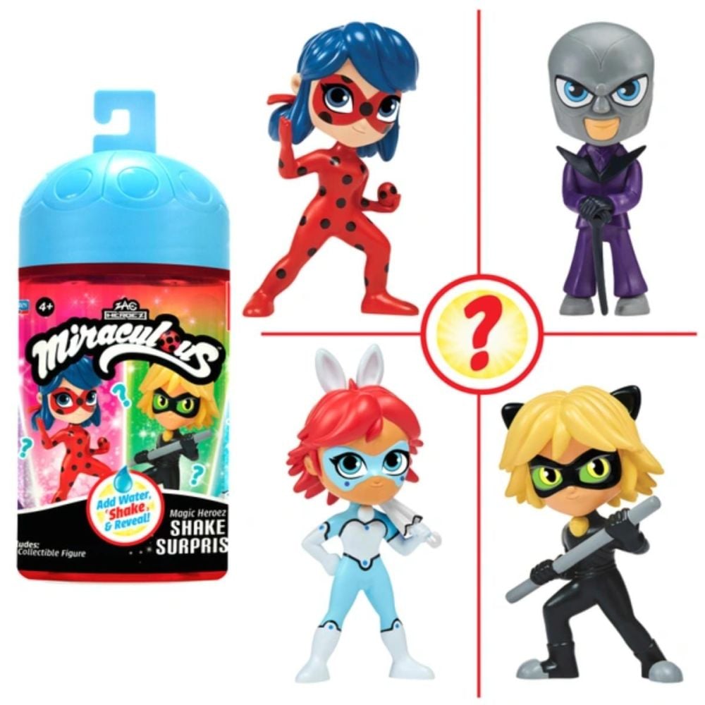 Figurina surpriza, Miraculous, Magic Heroez Chibi, Shake Surprise