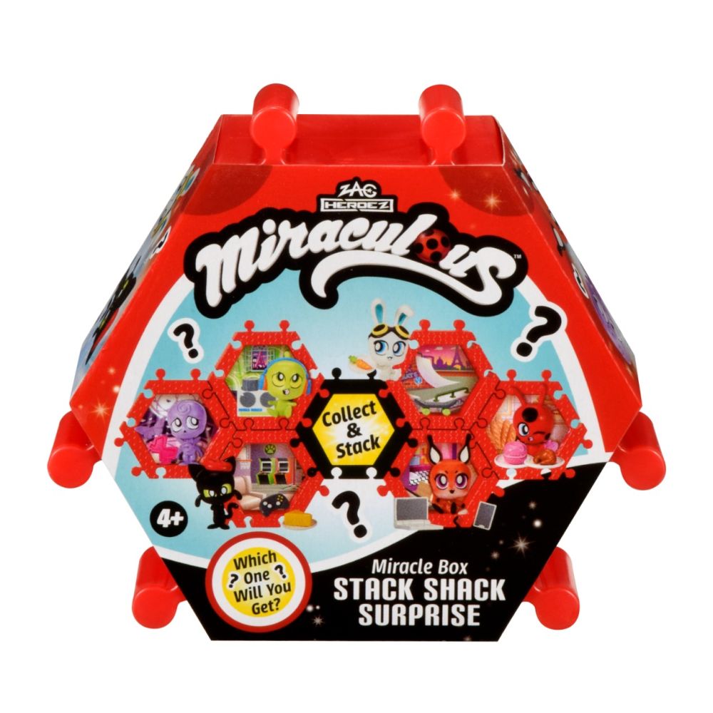 Set figurina surpriza, Miraculous, Kwami Stack Shack