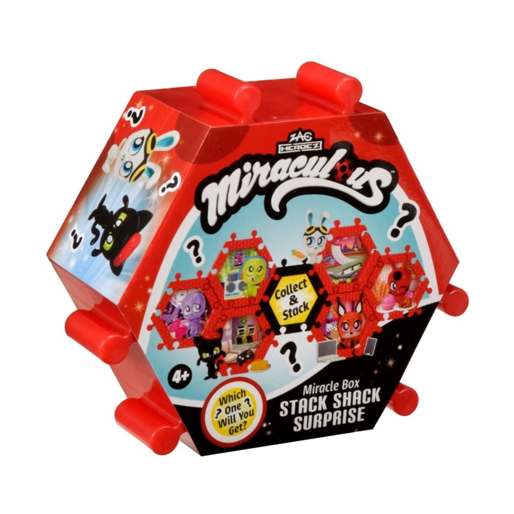 Set figurina surpriza, Miraculous, Kwami Stack Shack