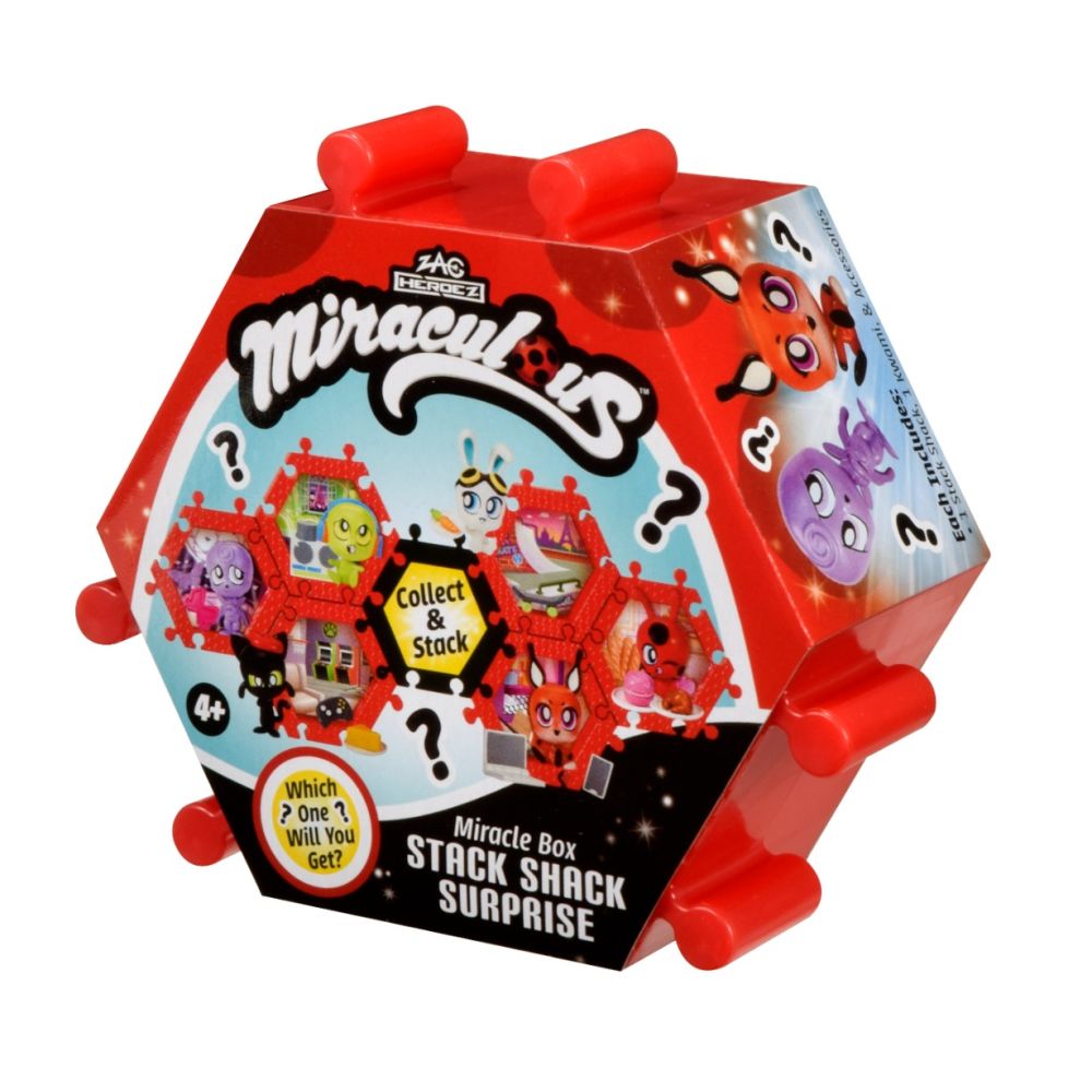 Set figurina surpriza, Miraculous, Kwami Stack Shack