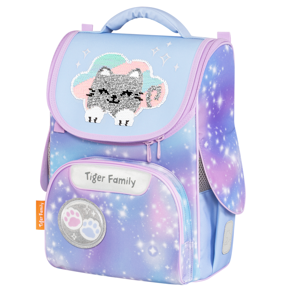Ghiozdan neechipat, Tiger Family, Nature Quest Pro, Kitty in Clouds