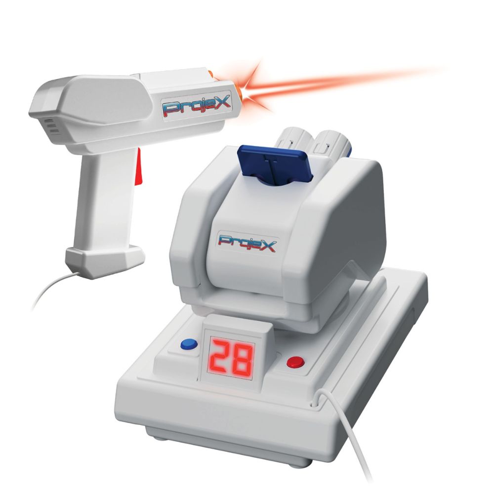 Consola de jocuri cu proiector si 1 blaster, Laser X, Projex Duck And Zombie Arcade