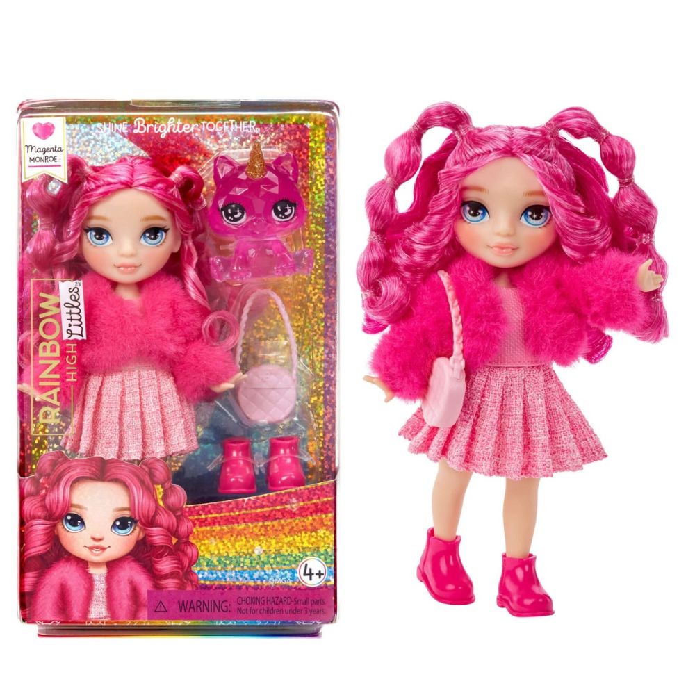 Papusa Rainbow High, Littles Magenta Monroe, Pink, 531180EUC
