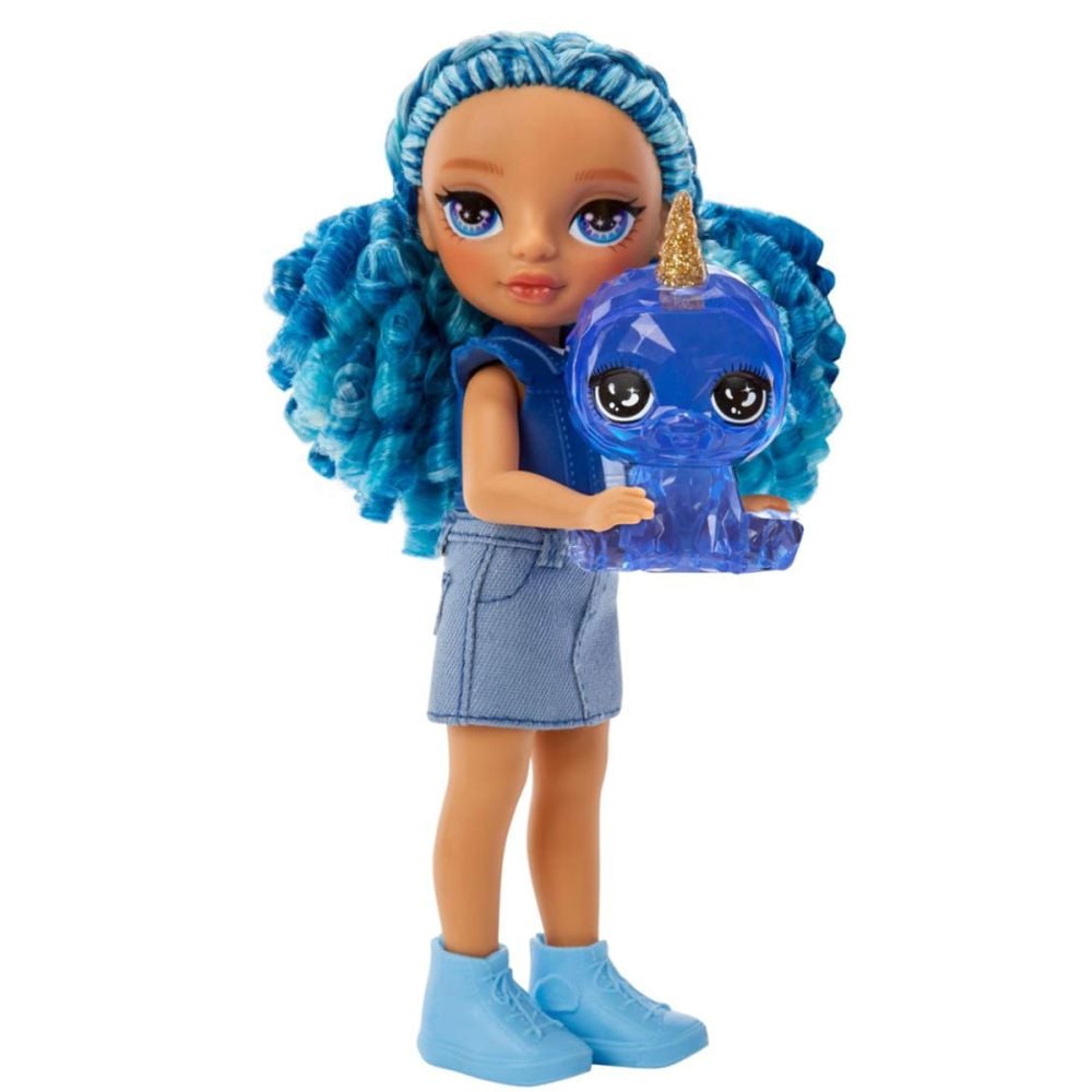 Papusa Rainbow High, Littles Sapphire Bradshaw, Blue, 531197EUC