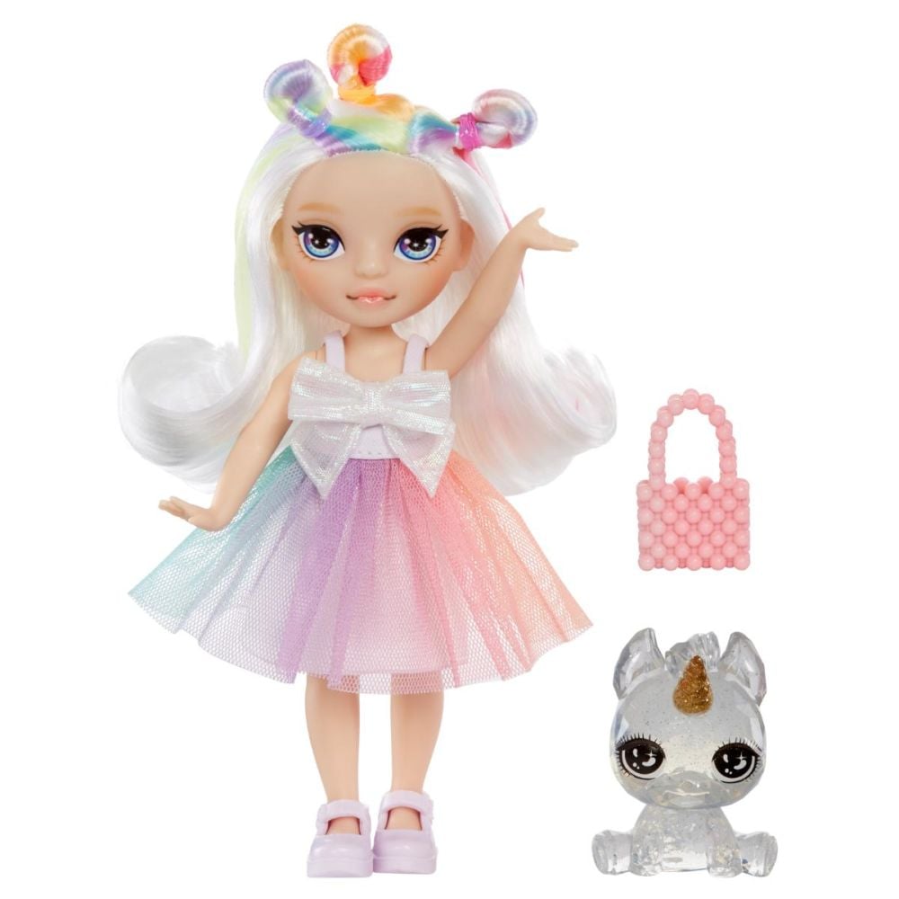 Papusa Rainbow High, Littles Opal Raine, Rainbow, 531203EUC