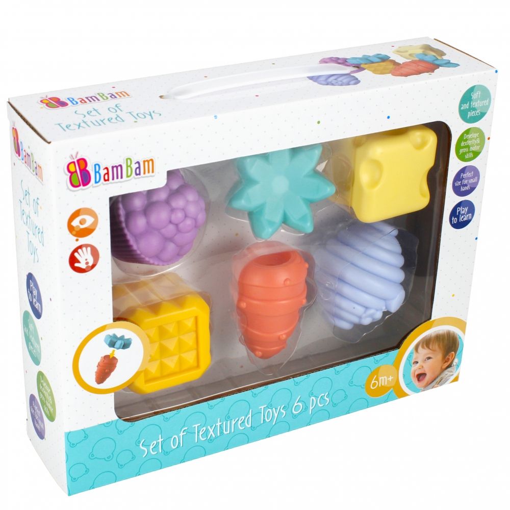 Set de joaca senzorial BamBam, 6 buc