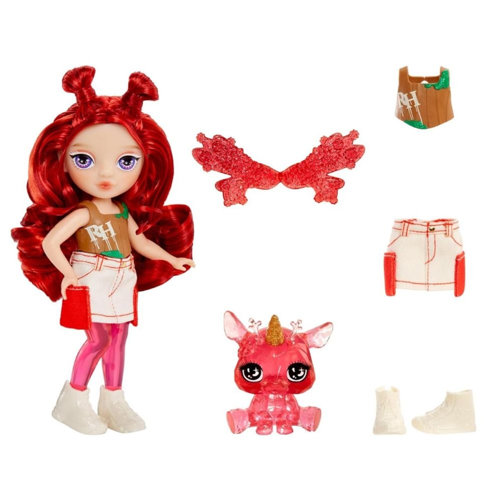 Papusa Rainbow High Littles, Rainbow Fantasy Fairies, Apple, 543381EUC