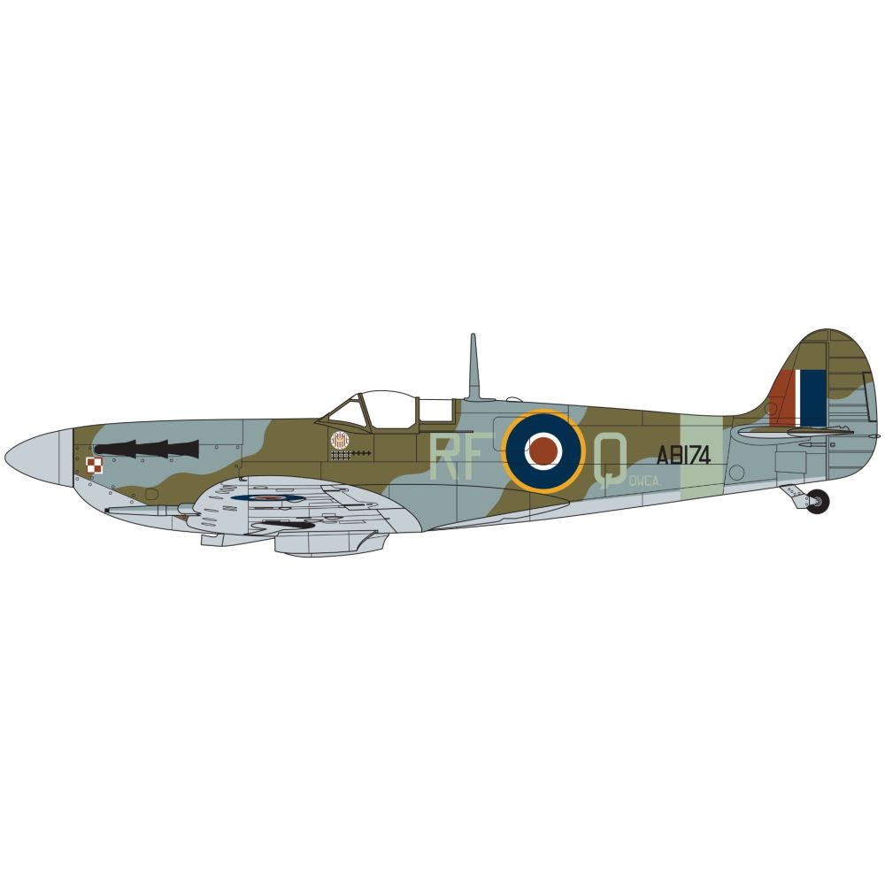 Set de constructie, Airfix Starter Set, Supermarine Spitfire Mkvc, 26 piese