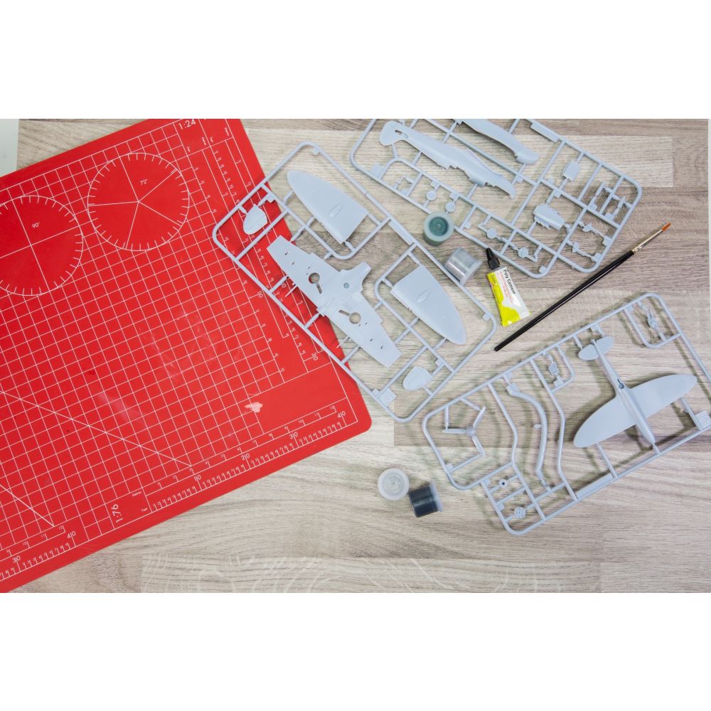 Set de constructie, Airfix Starter Set, Supermarine Spitfire Mkvc, 26 piese