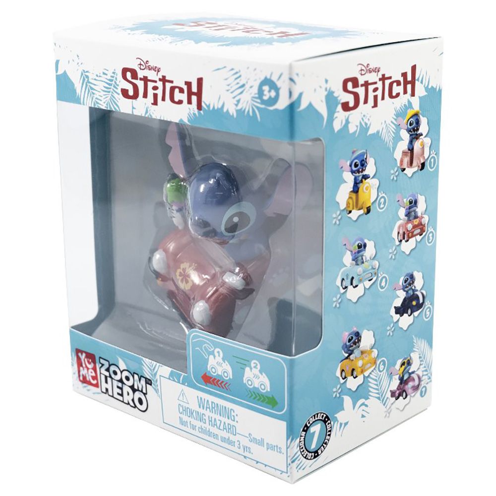 Figurina cu vehicul, Yume, Zoom Hero, Stitch