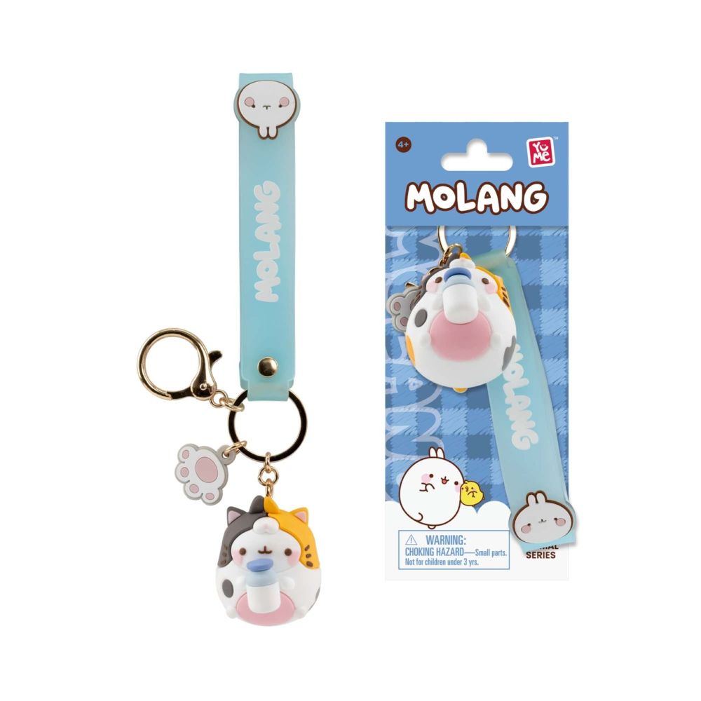Breloc cu pandantiv si curea, Yume, Molang, Animal Costum Series