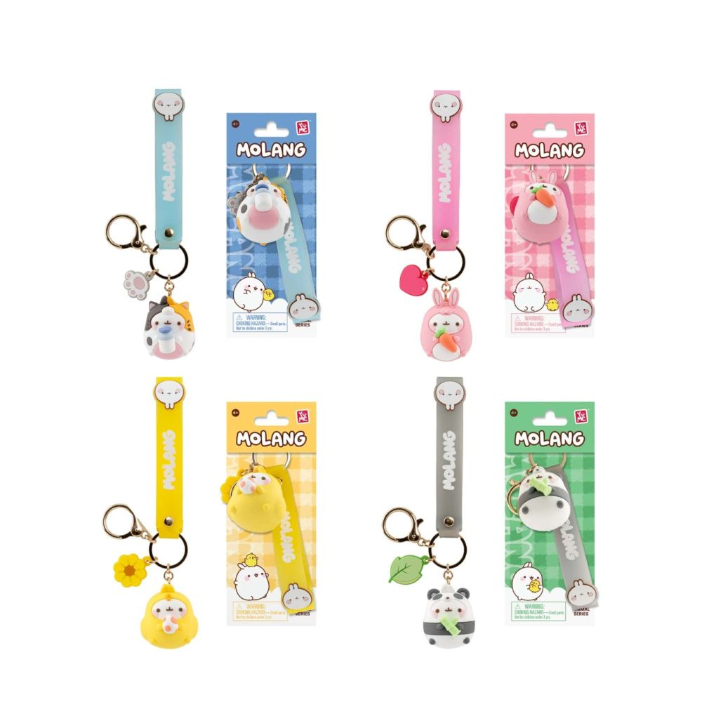 Breloc cu pandantiv si curea, Yume, Molang, Animal Costum Series
