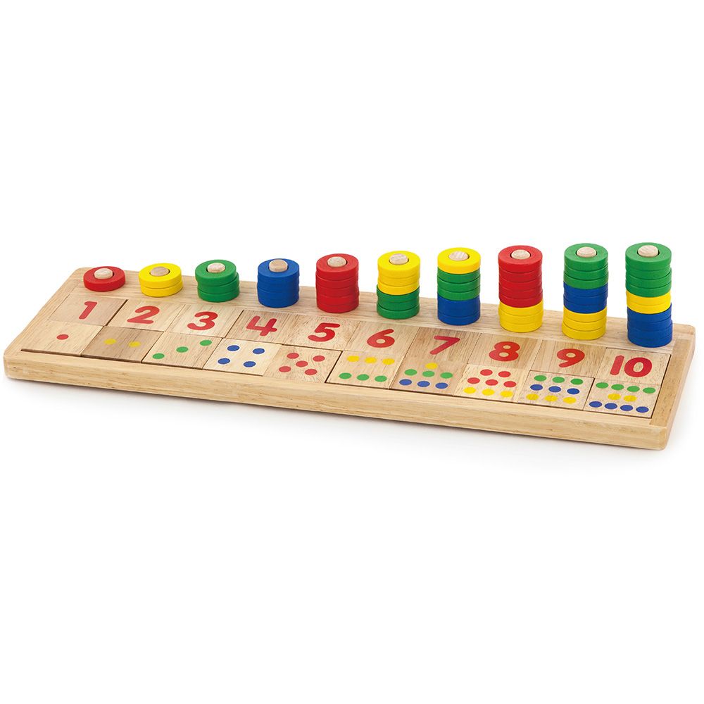Joc educativ, Viga, Numara si potriveste