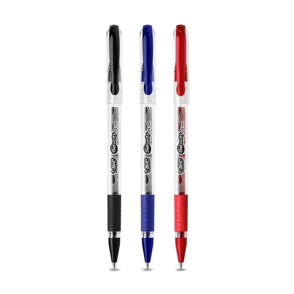 Set 4 pixuri cu gel, Bic, Gel-ocity Stic, 0.5 mm