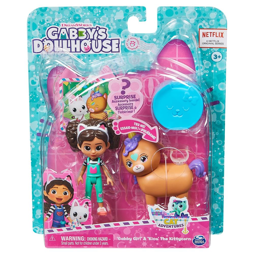 Set de joaca Gabbys Dollhouse, Gabby Girl si Kico