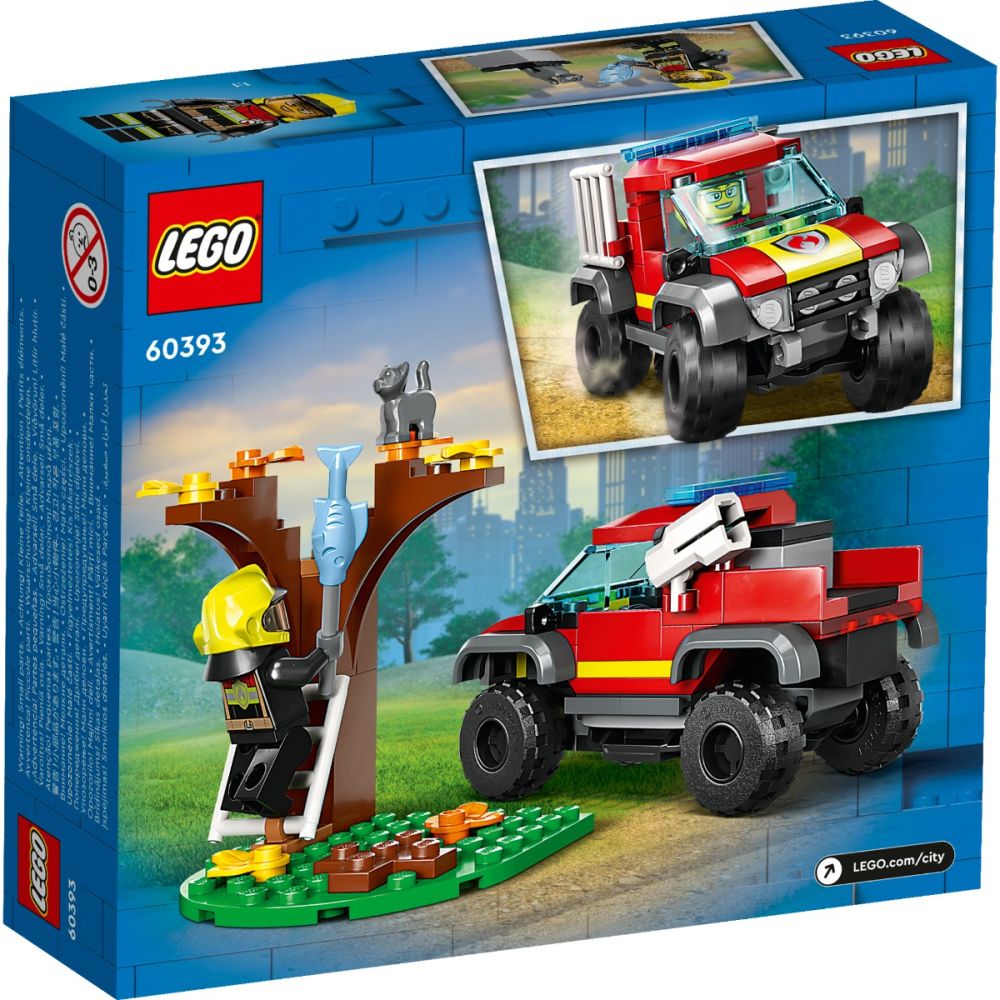 LEGO® City - Salvare cu masina de pompieri 4x4 (60393)