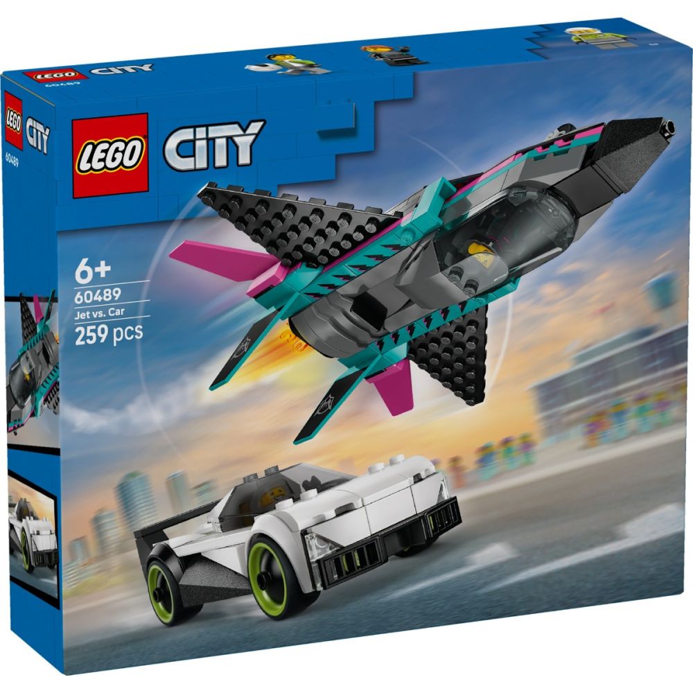 LEGO® City - Avion cu reactie vs masina (60489) | Noriel