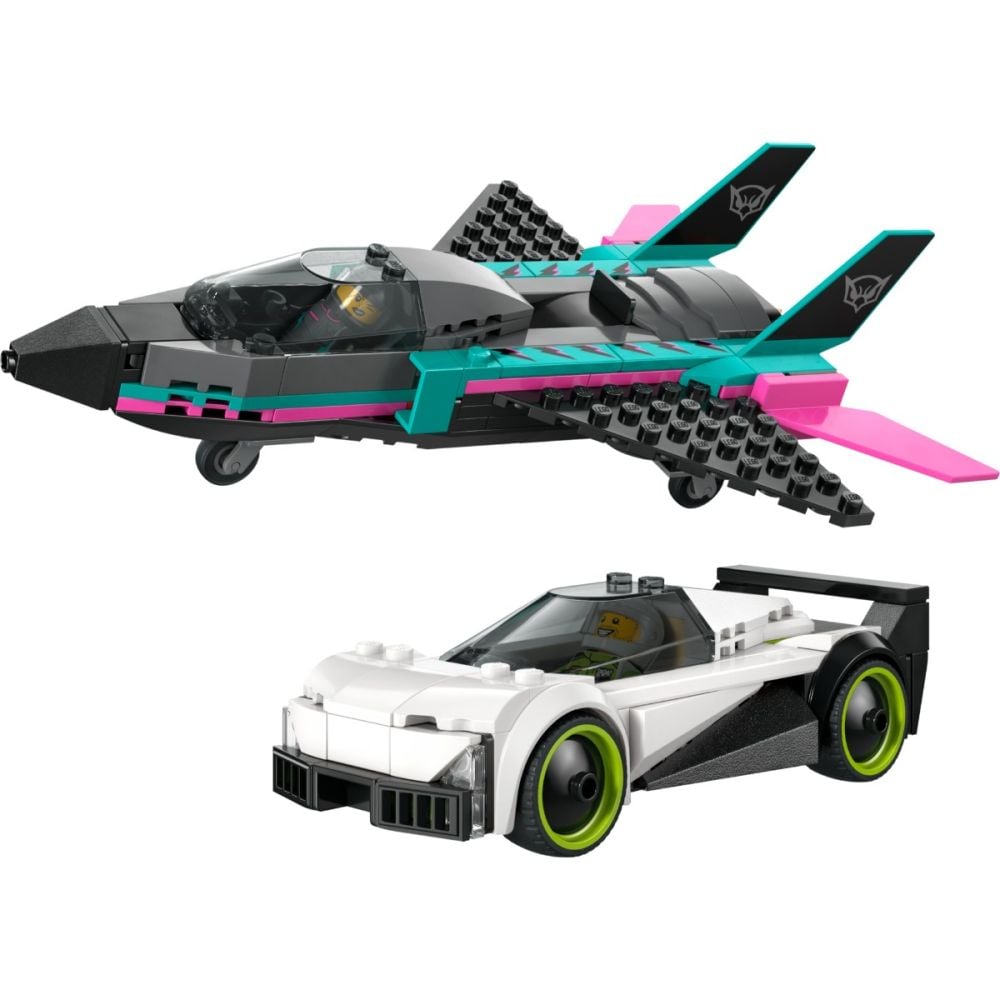 LEGO® City - Avion cu reactie vs masina (60489)