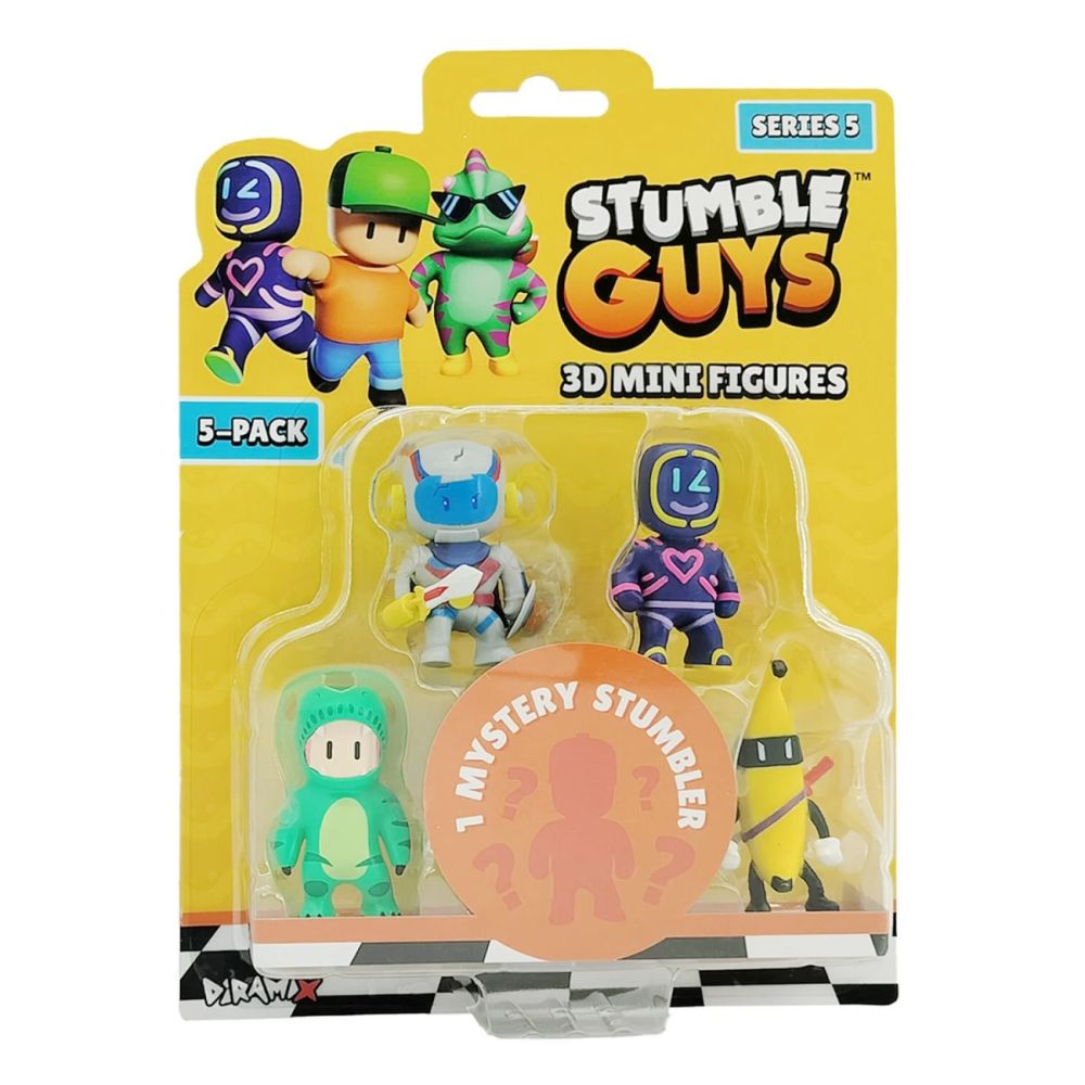 Set 5 mini figurine 3D, Stumble Guys, S5