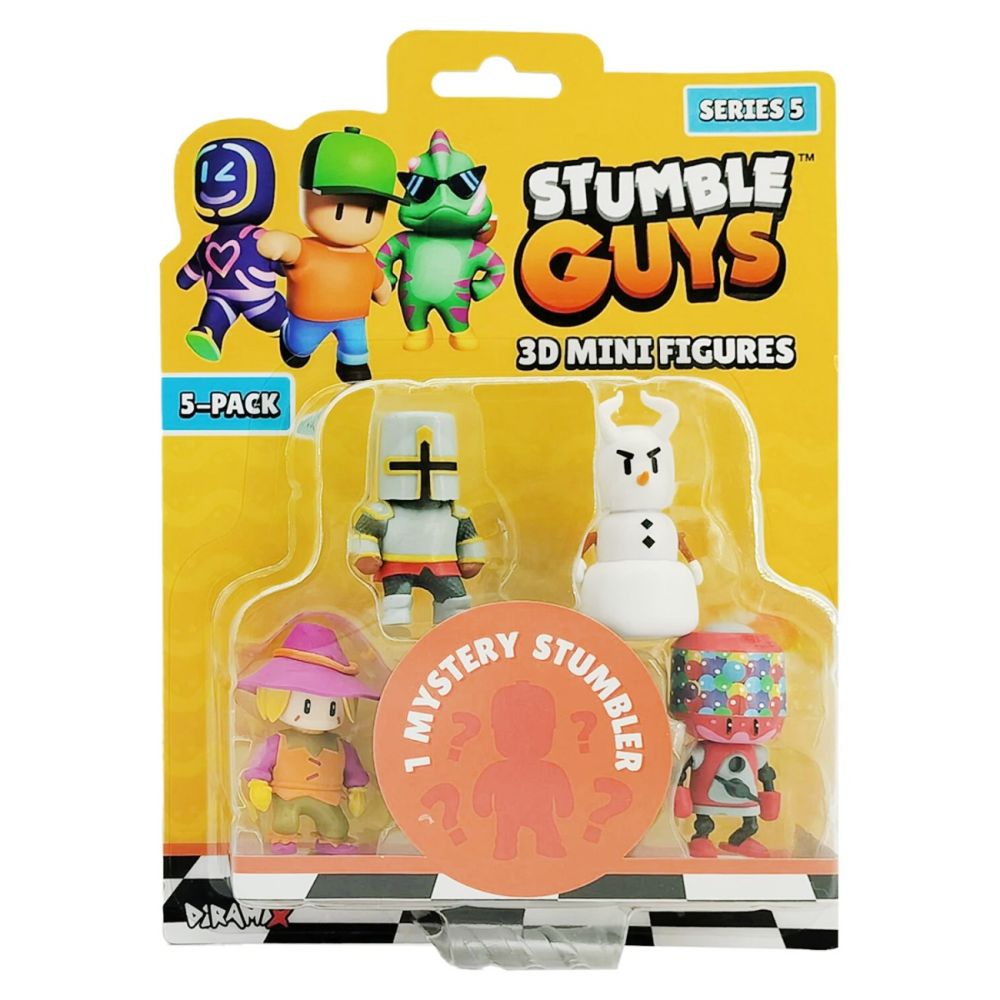 Set 5 mini figurine 3D, Stumble Guys, S5