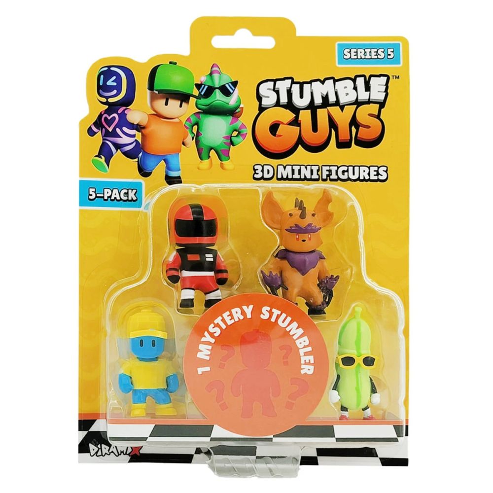 Set 5 mini figurine 3D, Stumble Guys, S5