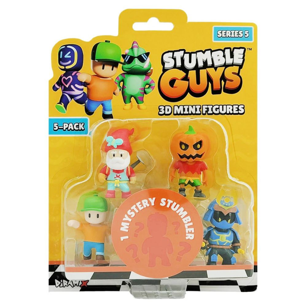 Set 5 mini figurine 3D, Stumble Guys, S5