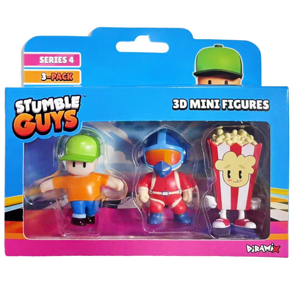 Set 3 mini figurine 3D, Stumble Guys, S4 | Noriel