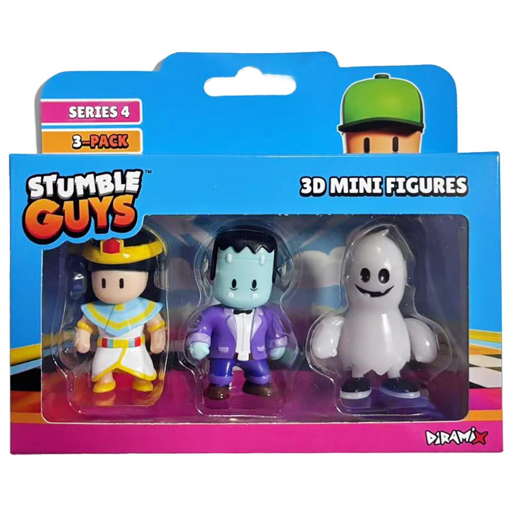Set 3 mini figurine 3D, Stumble Guys, S4