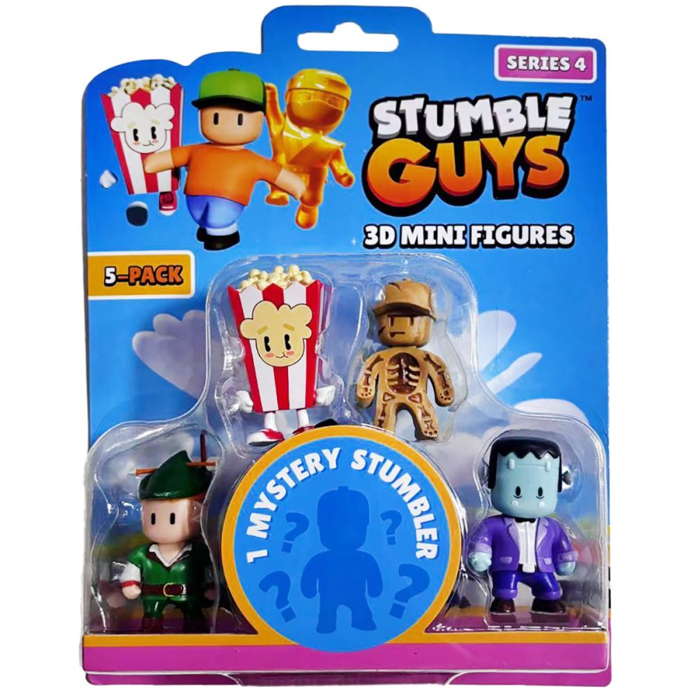 Set 5 mini figurine 3D, Stumble Guys, S4