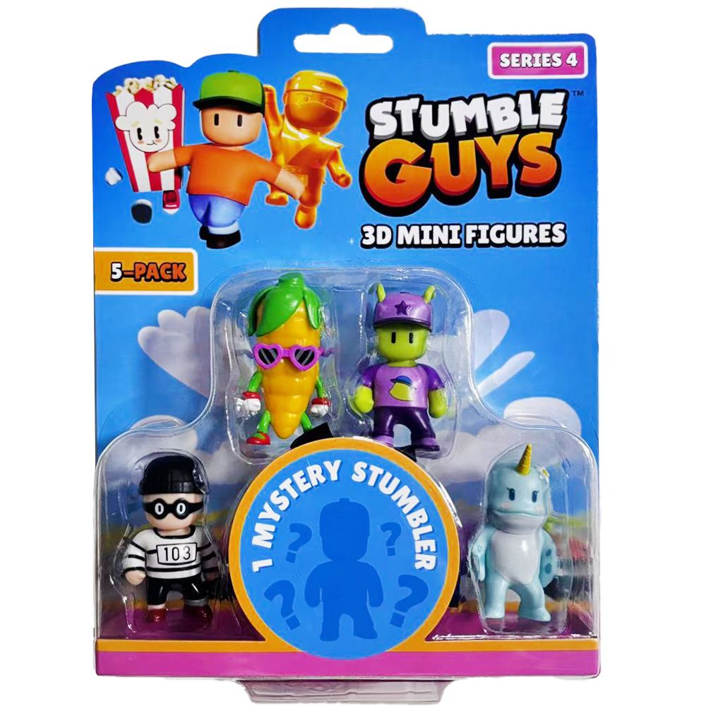 Set 5 mini figurine 3D, Stumble Guys, S4