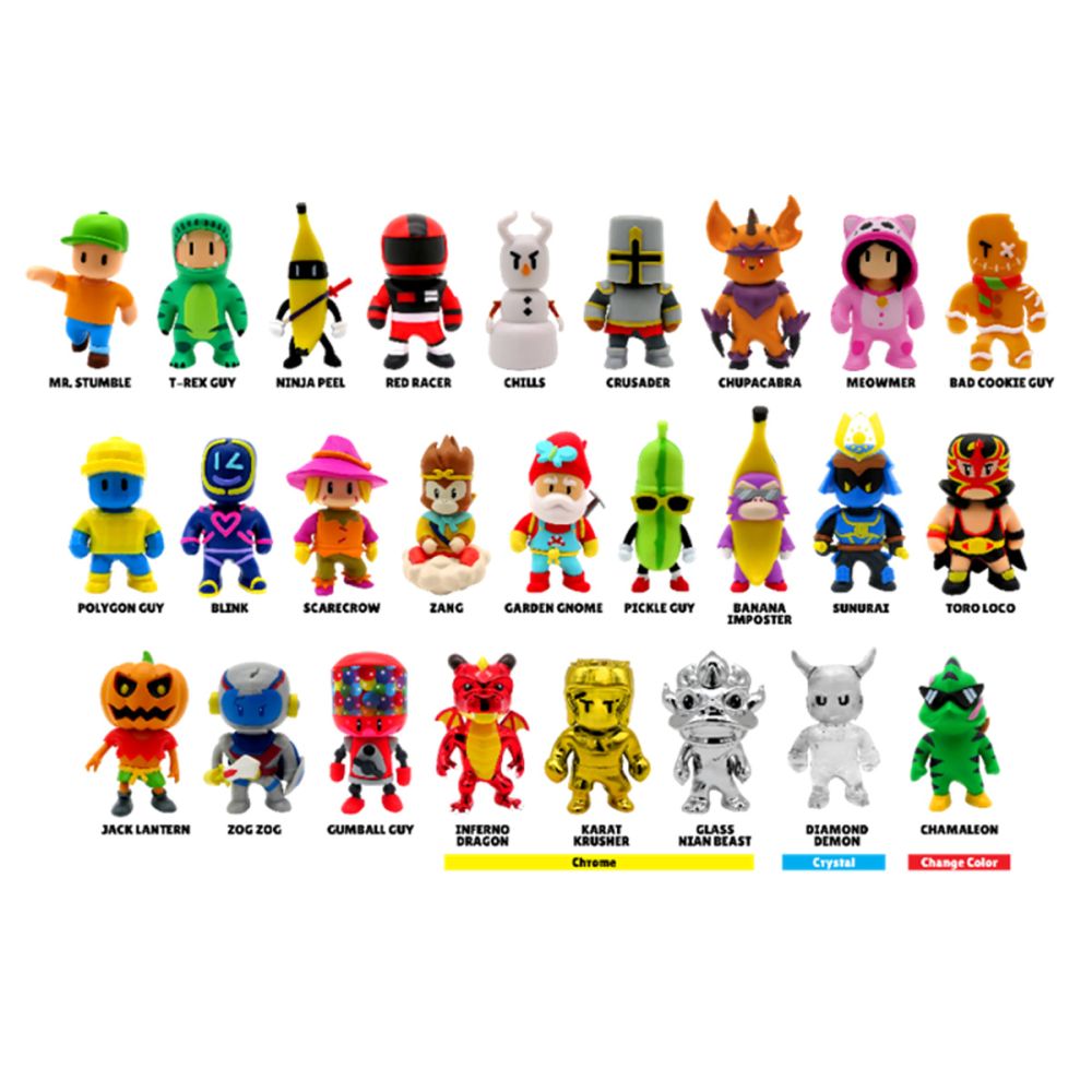 Mini figurina surpriza, Stumble Guys, 3D, S5