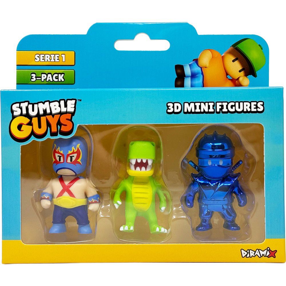 Set 3 mini figurine Stumble Guys, 3D S1