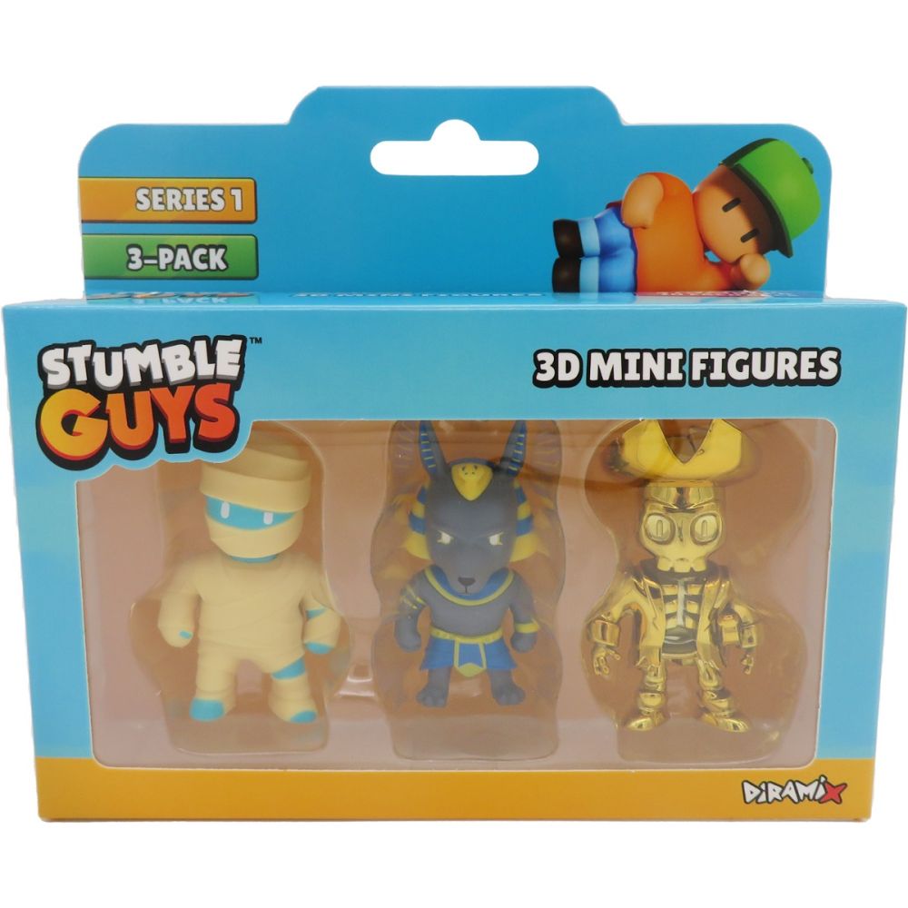 Set 3 mini figurine Stumble Guys, 3D S1