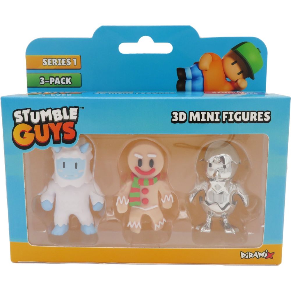 Set 3 mini figurine Stumble Guys, 3D S1