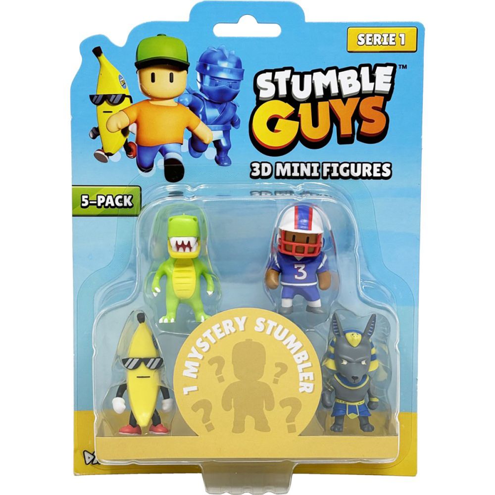 Set 5 mini figurine Stumble Guys, 3D S1