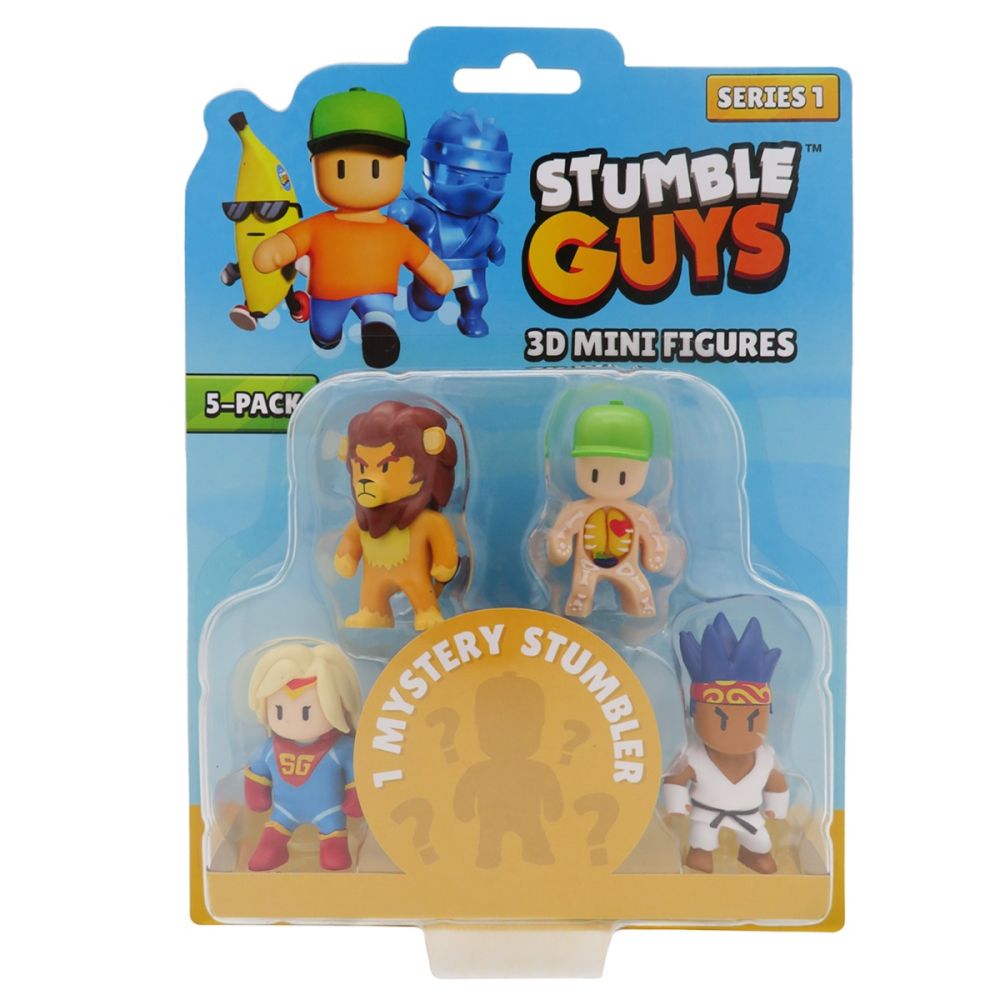 Set 5 mini figurine Stumble Guys, 3D S1