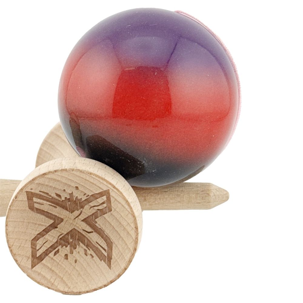 Jucarie de indemanare din lemn, Kendama X, Flippy Big Cups V2